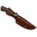 Cutit de vanatoare ideallstore®, bone density, 21 cm, argintiu, teaca piele