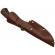 Cutit de vanatoare ideallstore®, bone density, 21 cm, argintiu, teaca piele