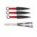 Set briceag fluture de antrenament si trei cutite de aruncat, ninja way, ideallstore®, otel inoxidabil