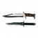 Set cutit vanatoare 40 cm si baioneta 42 cm, ideallstore®, teaca inclusa