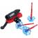 Set costum spiderman cu muschi si lansator cu ventuze, ideallstore®, marimea l