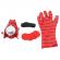 Set costum spiderman cu muschi si manusa cu discuri, ideallstore®, marime s, 3 - 5 ani, rosu