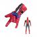 Set costum spiderman cu muschi si manusa cu ventuze si figurina, ideallstore®, marime m, 5-7 ani, rosu