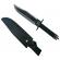 Set doua cutite de vanatoare first blood knife, ideallstore®, teaca inclusa, negru