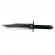 Set doua cutite de vanatoare first blood knife, ideallstore®, teaca inclusa, negru