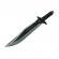 Set doua cutite de vanatoare first blood knife, ideallstore®, teaca inclusa, negru