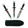 Set trei cutite de aruncat, cross fury, otel inoxidabil, 19 cm