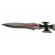 Set trei cutite de aruncat, cross fury, otel inoxidabil, 19 cm