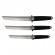 Set trei cutite de vanatoare, ideallstore®, otel inoxidabil, argintiu, 43 cm, toc inclus
