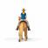 Papo figurina set cowgirl (vacarita) pe cal usa