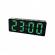 Ceas de birou, tip masa, afisare temperatura, alarma, alimentare usb, cu led verde, 16 x 6 cm
