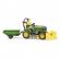 Tractor cu remorca john deere si gradinar bruder