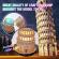 Puzzle 3d turnul din pisa editie luminoasa 42 piese cubicfun