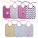 Set 7 bavete, bumbac ambele fete, 20x25,5 cm, inchidere cu snur, lorelli (sex: