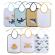 Set 7 bavete, bumbac ambele fete, 20x25,5 cm, inchidere cu snur, lorelli (sex: