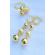 SET DIN ARGINT 925 CU BILE SUFLAT CU AUR 14 K