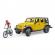 Jeep wrangler unlimited rubicon cu bicicleta si ciclist bruder