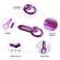 Inel Vibrator pentru Penis din Silicon cu Stimulator Clitoridian si Punctul G, Imbunatateste Erectia si Intarzie Ejacularea