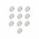 Set 10 magneti foarte puternici, gri, disc, simplu, 5 mm x 2 mm