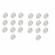 Set 20 magneti foarte puternici, gri, disc, simplu, 5 mm x 2 mm