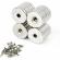 Set 3 magneti foarte puternic pentru surub, gri, disc, simplu, 15 mm x 4 mm