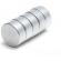 Set 5 magneti foarte puternici, gri, disc, simplu, 15 mm x 4 mm
