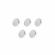 Set 5 magneti foarte puternici, gri, disc, simplu, 7 mm x 2 mm
