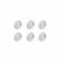 Set 6 magneti foarte puternici, gri, disc, simplu, 10 mm x 5 mm