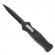 Cuțit automat cu spargator de sticla, ideallstore®, lama otel, 23 cm, negru