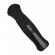 Cuțit automat cu spargator de sticla, ideallstore®, lama otel, 23 cm, negru