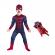 Set costum spiderman cu muschi si manusa lansator cu 7 ventuze din burete , ideallstore®, marime m, rosu