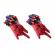 Set costum spiderman cu muschi si manusa lansator cu 7 ventuze din burete , ideallstore®, marime m, rosu