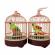 Set figurine pasari, in cusca, multicolor, sunete din natura, 15 x 12 x 17 cm