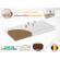 Saltea mykids fibra de cocos integral 120x60x6 cm husa bumbac matlasat