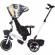 Tricicleta chipolino smart cu sezut reversibil black white