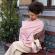 Esarfa pentru alaptat multifunctionala din bumbac organic doomoo mom’n play pink