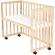 Patut copii din lemn co-sleeper hubners eva 94x46 cm natur