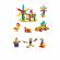 Set de constructie steam - fun blocks 78 piese