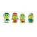 Set figurine klorofil - familia croco cu haine care isi schimba culoarea in apa