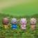 Set figurine klorofil - familia de castori