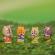 Set figurine klorofil - familia de veverite nutnut