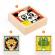 Puzzle din cuburi lemn tournanimo 9 piese djeco