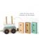 Trenulet cu cuburi din lemn 18 piese umu toys