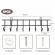 Set 4 organizatoare pentru unelte si scule de gradina, metal, negru, 40 x 12 cm, Vivo GH160