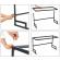 Suport uscare vesela a18, multifunctional, 65 cm, negru