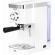 Espressor manual ecg esp 20301 alb, 1450 w,1.25 l, dispozitiv spumare, 20 bar