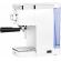 Espressor manual ecg esp 20301 alb, 1450 w,1.25 l, dispozitiv spumare, 20 bar