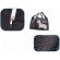 Geanta termoizolanta 21,5 cm x 14,5 cm x 15,5 cm ikonka ik2998 negru/alb