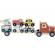 Jucarie camion din lemn cu vehicule de transport vilac