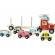 Jucarie camion din lemn cu vehicule de transport vilac